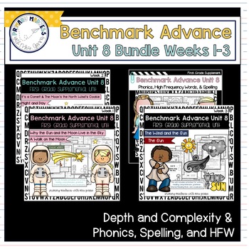 Preview of Benchmark Advance - 1st Grade UNIT 8 Bundle Weeks 1-3