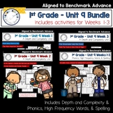 Benchmark Advance - 1st Grade UNIT 9 Bundle Weeks 1-3