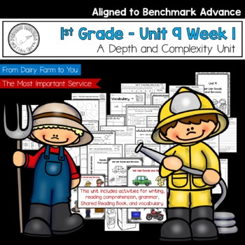 Preview of Benchmark Advance - 1st Grade UNIT 9 Week 1 with Depth and Complexity