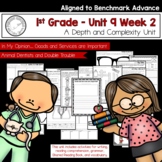 Benchmark Advance - 1st Grade UNIT 9 Week 2 with Depth and