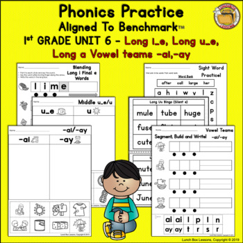 Preview of Benchmark Advance™ Aligned- 1st Grade/Unit 6 Phonics Practice
