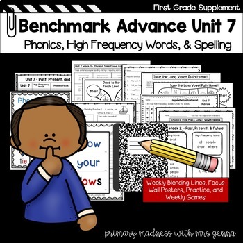 Preview of Benchmark Advance - 1st Grade Unit 7 Supplemental Phonics, HFW, and Spelling