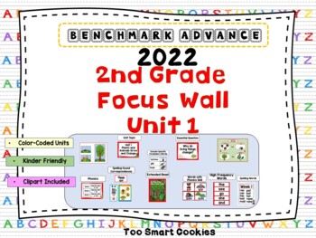 Preview of Benchmark Advance 2022 2nd Grade Focus Wall Bundle Units 1-10 Florida Ed.
