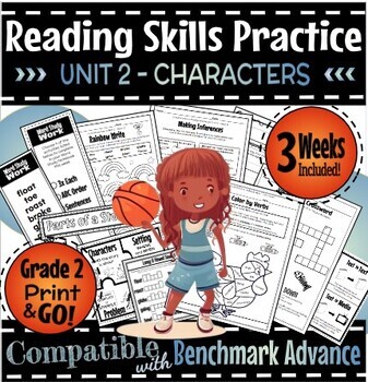 Preview of Benchmark Advance 2022 Compatible Reading Skills Practice Grade 2 Unit 2