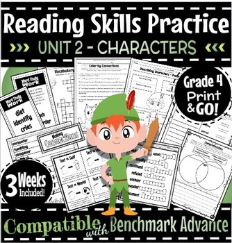 Preview of Benchmark Advance 2022 Compatible Reading Skills Practice Grade 4 Unit 2