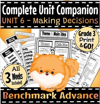 Preview of Benchmark Advance 2022  Grade 3  Unit 6  Complete Unit Companion
