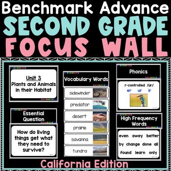 Preview of Benchmark Advance Focus Wall 2nd Grade CA Edition
