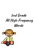 Benchmark Advance 2nd Grade High-Frequency Words