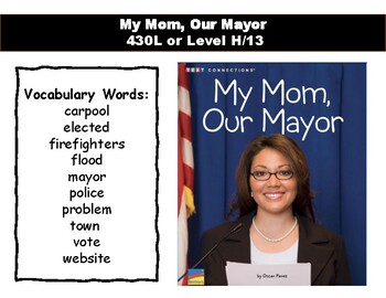 Preview of Benchmark Advance 2nd Grade "My Mom, Our Mayor" Materials