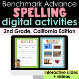 Benchmark Advance 2nd Grade Spelling Unit 1 -10 bundle | G