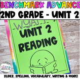 Benchmark Advance 2nd Grade Unit 2 Slides, Text Evidence, Vocab