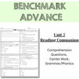 Benchmark Advance 2nd Grade Unit 7 Comprehension Worksheet