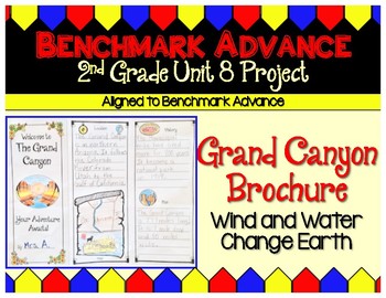 Preview of Benchmark Advance 2nd Grade Unit 8 Grand Canyon Brochure Project