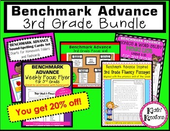 Preview of Benchmark Advance 3rd Grade BUNDLE (CA, National, 2021/22, Florida)