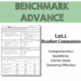 Benchmark Advance 3rd Grade Unit 1 Comprehension Worksheet