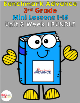 Preview of Benchmark Advance 3rd Grade Unit 2 Week 1 BUNDLE (Mini-Lessons 1-14)