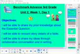 Benchmark Advance 3rd Grade Unit 2, Week 1, Week 2, and Week 3