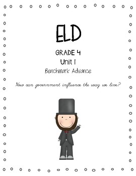 Preview of Benchmark Advance 4th Grade Unit 1 ELD Companion