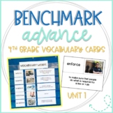 Benchmark Advance 4th Grade Vocabulary Word, Picture & Def