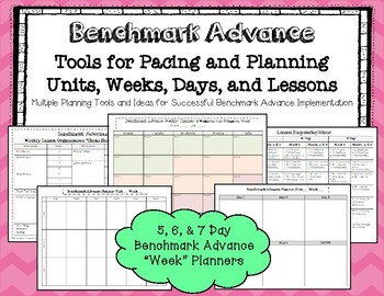 Preview of Benchmark Advance* 5, 6, and 7 Day "Week" Planning Tools