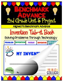 Preview of Benchmark Advance Second Grade Unit 5 Invention Project (Tab-it)