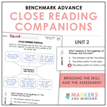 Preview of Benchmark Advance Close Reading Companions (First Grade, Unit 2)