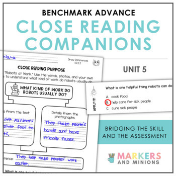Preview of Benchmark Advance Close Reading Companions (First Grade, Unit 5)