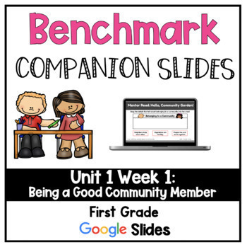 Preview of Benchmark Advance Companion Slides Unit 1 Week 1-Distance Learning