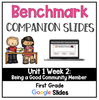 Preview of Benchmark Advance Companion Slides Unit 1 Week 2-Distance Learning