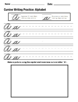 50+ Cursive Writing Worksheets ⭐ Alphabet Letters, Sentences, Advanced