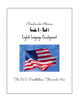 Preview of Benchmark Advance ELD Companion - 5th Grade, Unit 1