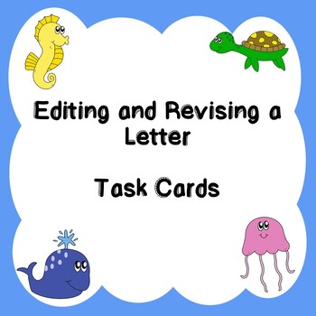 Preview of Edit and Revise a Letter Task Cards