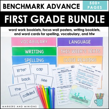 Preview of Benchmark Advance First Grade Bundle (CA, National, 2021/2022, Florida)