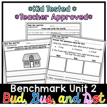 Preview of Benchmark Advance First Grade Decodable Reader | Bud, Gus, and Dot | Unit 2