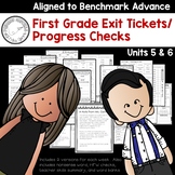 Benchmark Advance - First Grade Exit Tickets and Progress 