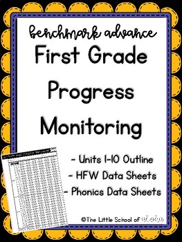Preview of Benchmark Advance First Grade Progress Monitoring