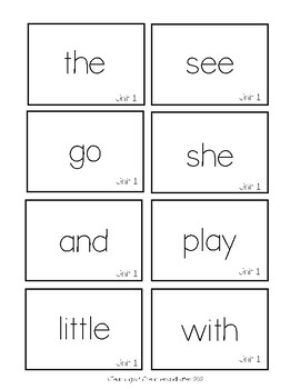 Benchmark Advance First Grade Sight Word Flash Cards | TPT