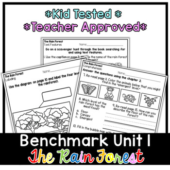 Preview of Benchmark Advance First Grade Small Group Reader | The Rain Forest | Unit 1