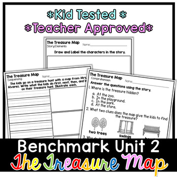 Preview of Benchmark Advance First Grade Small Group Reading | The Treasure Map | Unit 2