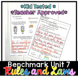 Benchmark Advance First Grade Small Group | Rules and Laws