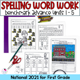 Spelling Word Practice - Benchmark Advance 1st Grade - Nat
