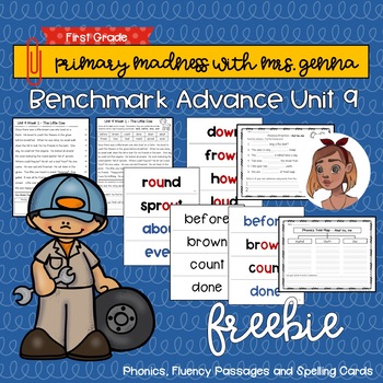 Preview of Benchmark Advance -  First Grade UNIT 9 Week 1 FREEBIE