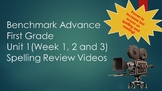 Benchmark Advance First Grade Unit 1 Spelling Review Pract