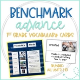 Benchmark Advance Vocabulary Cards 1st Grade Bundle