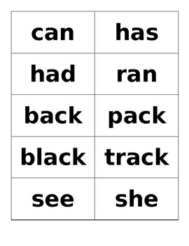 Preview of Benchmark Advance First Grade Weekly Word Lists