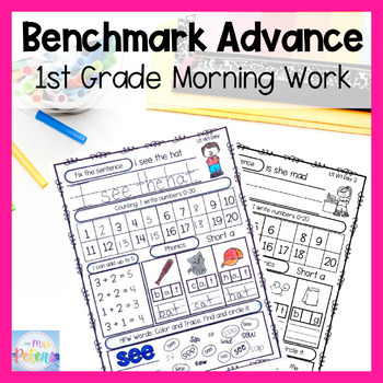 Preview of Benchmark Advance Florida First Grade Morning Work