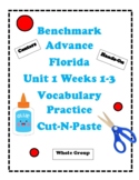 Benchmark Advance Florida Vocabulary Cut and Paste U1