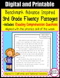 Benchmark Advance Fluency Passages Comprehension 3rd Grade