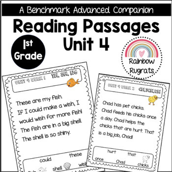 Preview of Benchmark Advance Fluency Passages Unit 4 First Grade