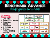 Benchmark Advance Kindergarten Focus Wall  - Units 1 - 10